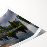 Extra large wall art of Grand Tetons scenery in Wyoming on a rolled print, featuring neutral and earthy tones.