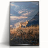 Large abstract wall art depicting Yellowstone scenery in muted earth tones on a framed acrylic.