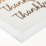 Art deco poster featuring an autumnal forest scene in warm orange and brown tones, printed on rolled canvas.