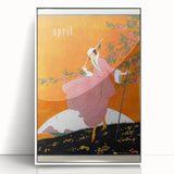 Springtime Vogue Cover Art - Pink Coat Fashion Illustration Print