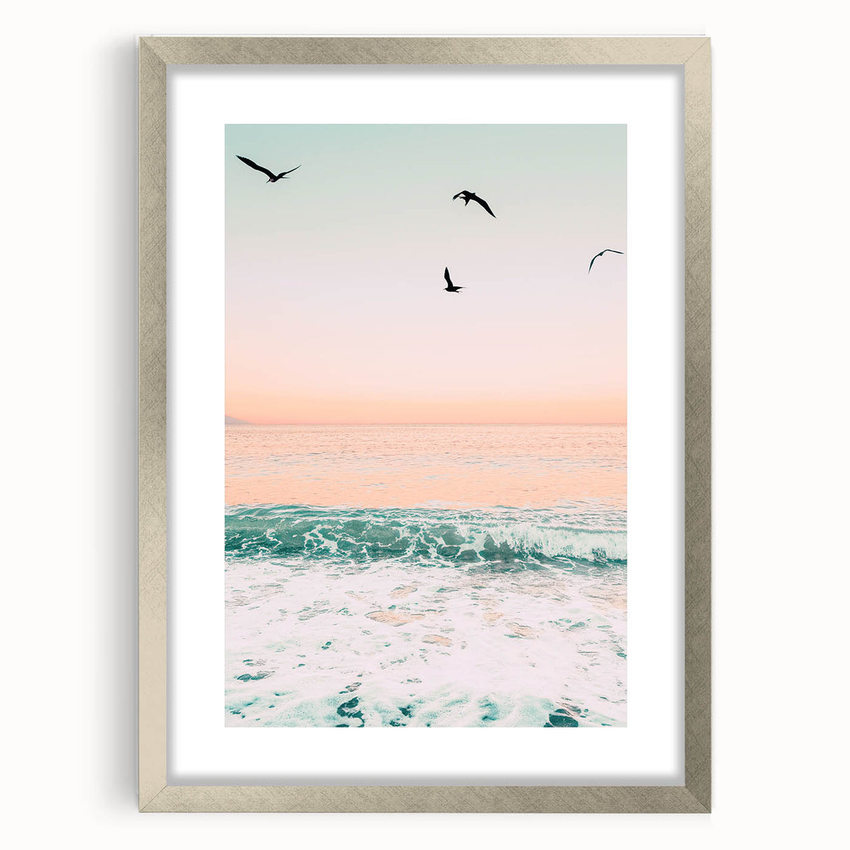 Textured abstract art print in muted earth tones on a framed canvas, suitable for bedroom wall decor.