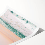 Extra large wall art featuring line art flowers in black on a white background, ideal for large living room wall decor.