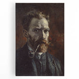 Black and white abstract design on a large stretched canvas, ideal for kitchen wall art or bedroom ambiance.