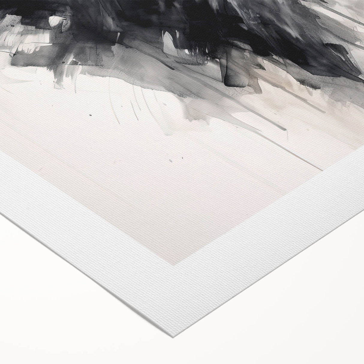 Graceful Abstract Dancer Wall Art – Black & White Canvas Print