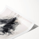 Graceful Abstract Dancer Wall Art – Black & White Canvas Print