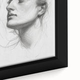 Close-up of a framed abstract figurative canvas artwork showcasing vibrant colors and intricate details, perfect for modern home decor and artistic expression.