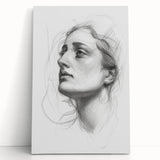 Abstract figurative stretched canvas artwork showcasing vibrant colors and dynamic shapes, creating a modern aesthetic perfect for contemporary home decor.