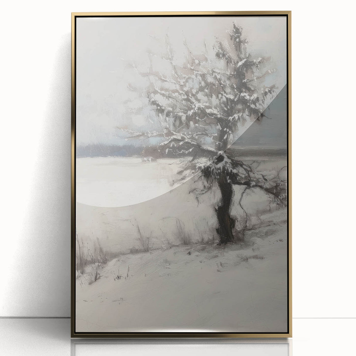 Framed acrylic artwork featuring abstract floral designs in vibrant colors with a gold border, adding elegance to modern decor. Perfect for home or office settings.