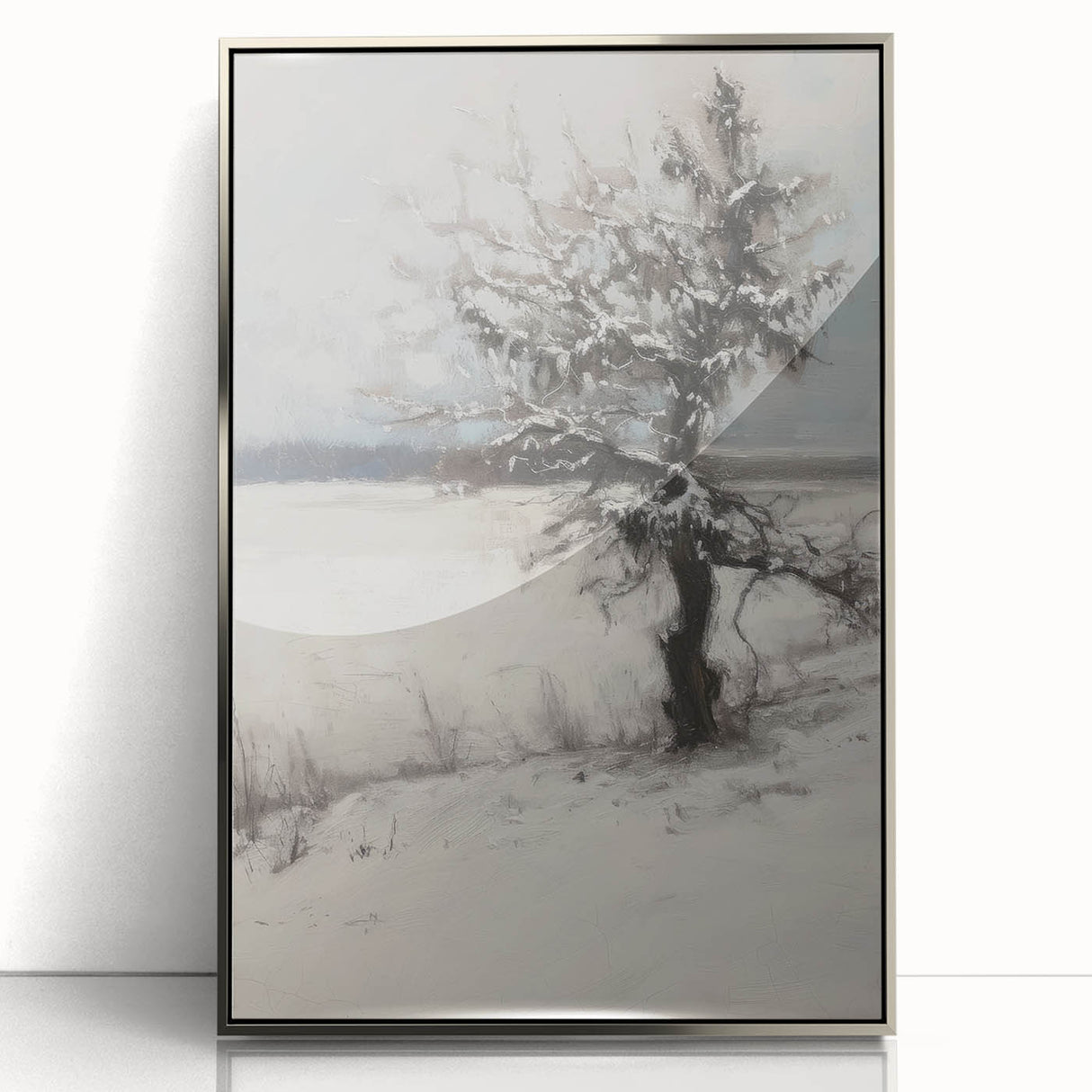 Framed acrylic artwork showcasing a vibrant abstract floral design in silver tones, perfect for modern home decor. Ideal for enhancing living spaces with color and style.