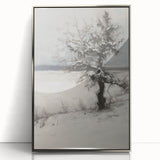 Framed acrylic artwork showcasing a vibrant abstract floral design in silver tones, perfect for modern home decor. Ideal for enhancing living spaces with color and style.