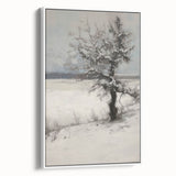 Framed canvas artwork showcasing a vibrant abstract floral design in hues of pink, blue, and green, displayed from a white side view, ideal for modern home decor.