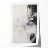 Abstract minimalist wall art print showcasing soft pastel colors and geometric shapes, elegantly rolled and ready for display in modern decor settings.