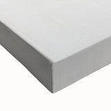 Close-up of a stretched canvas displaying abstract minimalist wall art featuring soft pastel colors and geometric shapes, ideal for modern home decor.