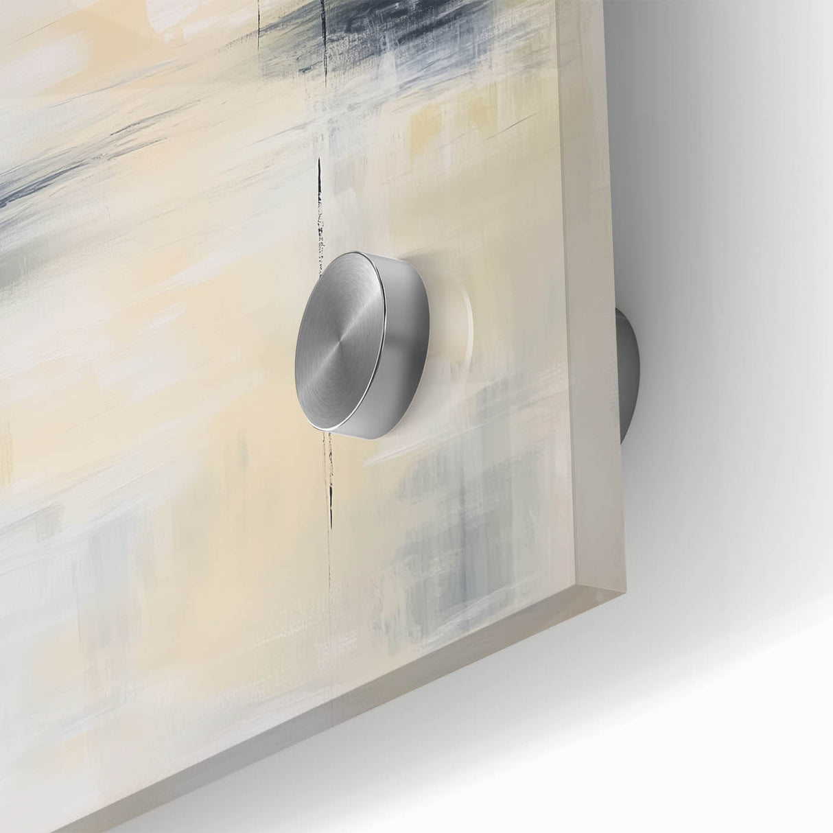 Geometric Abstract Wall Decor – Beige and Gray Modern Canvas