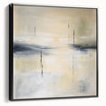 Geometric Abstract Wall Decor – Beige and Gray Modern Canvas