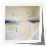 Geometric Abstract Wall Decor – Beige and Gray Modern Canvas