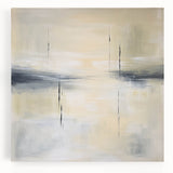 Geometric Abstract Wall Decor – Beige and Gray Modern Canvas