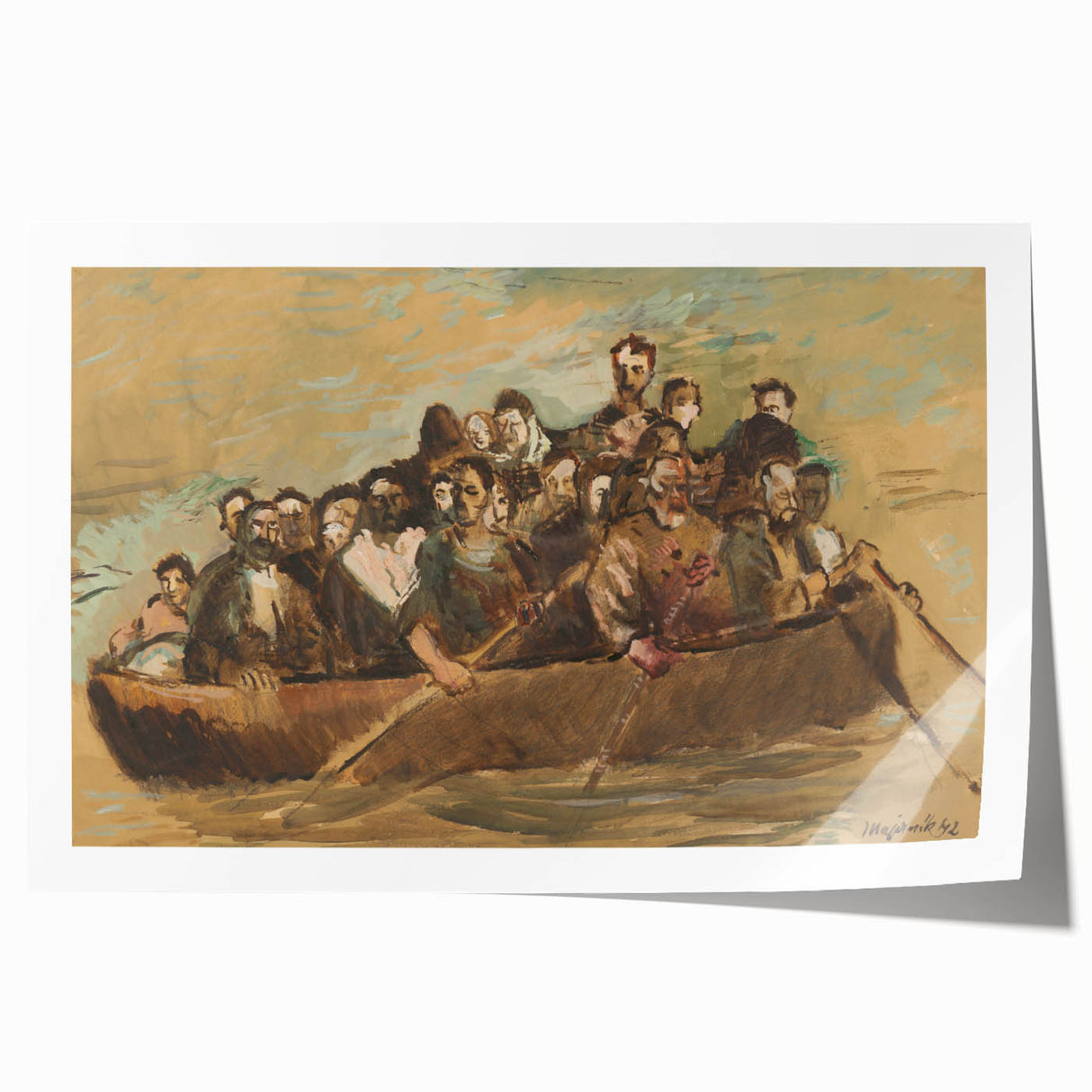 Expressionist Art - Refugees by Cyprián Majerník