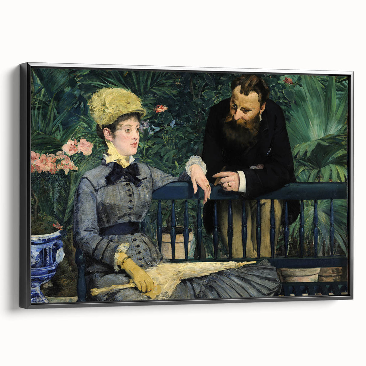 Impressionist Portrait - In the Conservatory by Édouard Manet Print