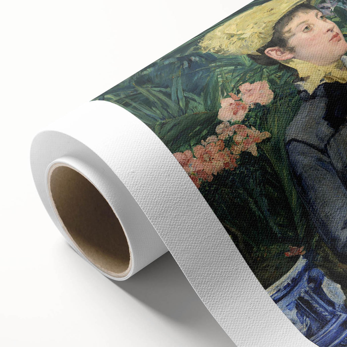 Impressionist Portrait - In the Conservatory by Édouard Manet Print