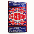 Led Zeppelin Seattle 1969 Poster | Retro Concert Wall Art
