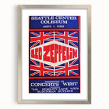 Led Zeppelin Seattle 1969 Poster | Retro Concert Wall Art