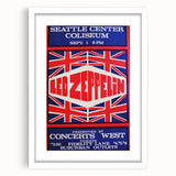 Led Zeppelin Seattle 1969 Poster | Retro Concert Wall Art