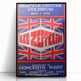 Led Zeppelin Seattle 1969 Poster | Retro Concert Wall Art