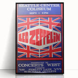 Led Zeppelin Seattle 1969 Poster | Retro Concert Wall Art