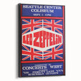 Led Zeppelin Seattle 1969 Poster | Retro Concert Wall Art