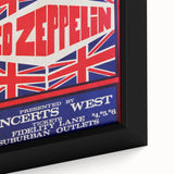 Led Zeppelin Seattle 1969 Poster | Retro Concert Wall Art