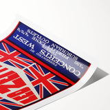 Led Zeppelin Seattle 1969 Poster | Retro Concert Wall Art