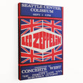 Led Zeppelin Seattle 1969 Poster | Retro Concert Wall Art