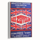 Led Zeppelin Seattle 1969 Poster | Retro Concert Wall Art