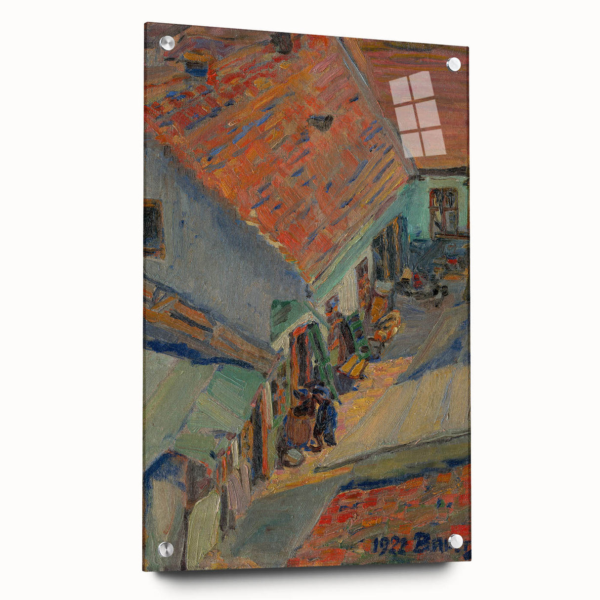 Realistic Wall Art - In Front of the House by Konštantín Bauer, Urban Scene