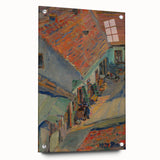 Realistic Wall Art - In Front of the House by Konštantín Bauer, Urban Scene