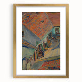 Realistic Wall Art - In Front of the House by Konštantín Bauer, Urban Scene