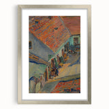 Realistic Wall Art - In Front of the House by Konštantín Bauer, Urban Scene