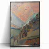 Realistic Wall Art - In Front of the House by Konštantín Bauer, Urban Scene