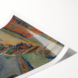 Realistic Wall Art - In Front of the House by Konštantín Bauer, Urban Scene