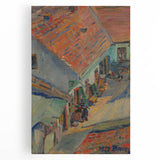 Realistic Wall Art - In Front of the House by Konštantín Bauer, Urban Scene