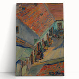 Realistic Wall Art - In Front of the House by Konštantín Bauer, Urban Scene