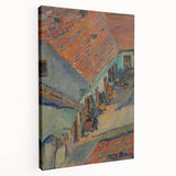 Realistic Wall Art - In Front of the House by Konštantín Bauer, Urban Scene