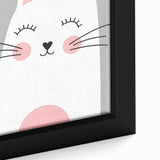 Cute Cat Girls Room Wall Art – Nursery & Kids Room Art Print