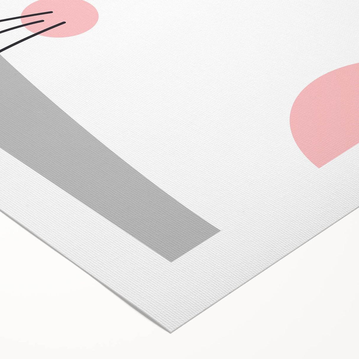 Cute Cat Girls Room Wall Art – Nursery & Kids Room Art Print