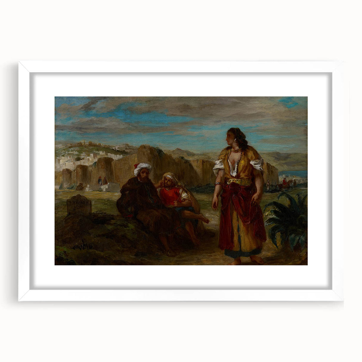 Romanticism Art: View of Tangier by Eugène Delacroix
