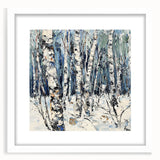Dining Room Wall Art Collection – Winter Birch Forest Painting