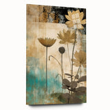 Elegant Floral Living Room Wall Art – Modern Canvas & Framed Print