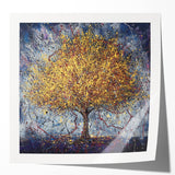 Abstract floral design print showcasing vibrant colors and intricate patterns on glossy paper, ideal for home decor or art displays. Perfect for adding a modern touch to any space.