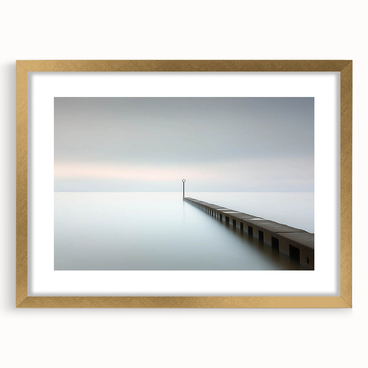Elegant abstract landscape artwork framed in gold, showcasing vibrant colors and intricate details, perfect for enhancing modern home decor. Ideal for art enthusiasts seeking a sophisticated touch.